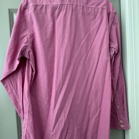 Men's Pink Checkered Shirt - Picture 4 of 4